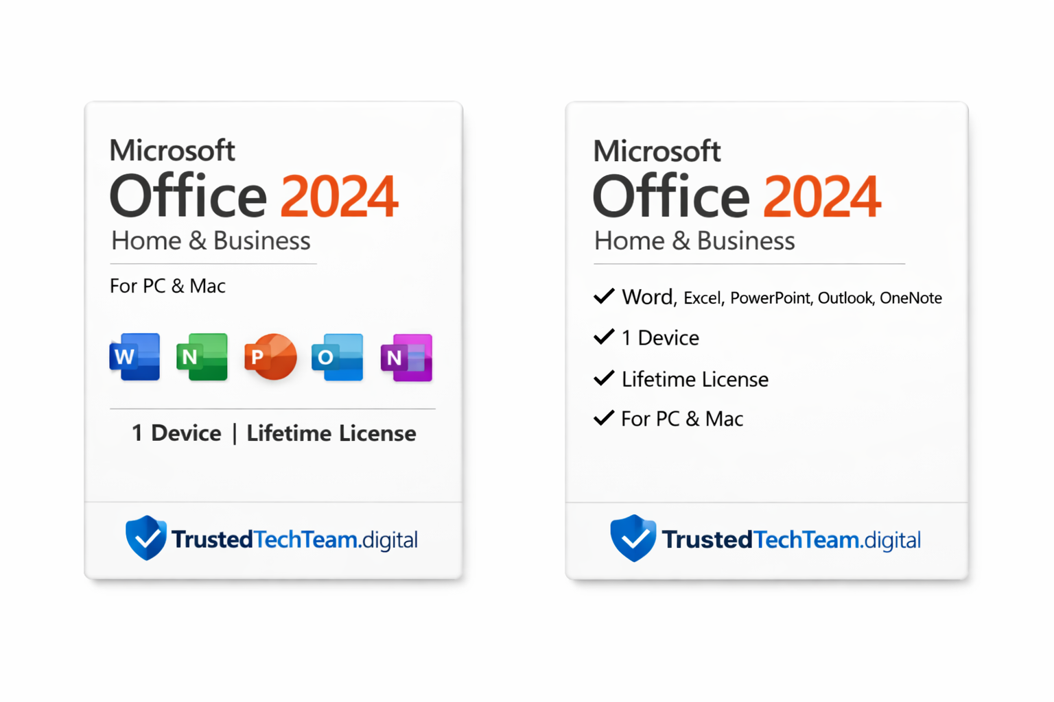 Microsoft Office 2024 for PC/Mac — Home & Business