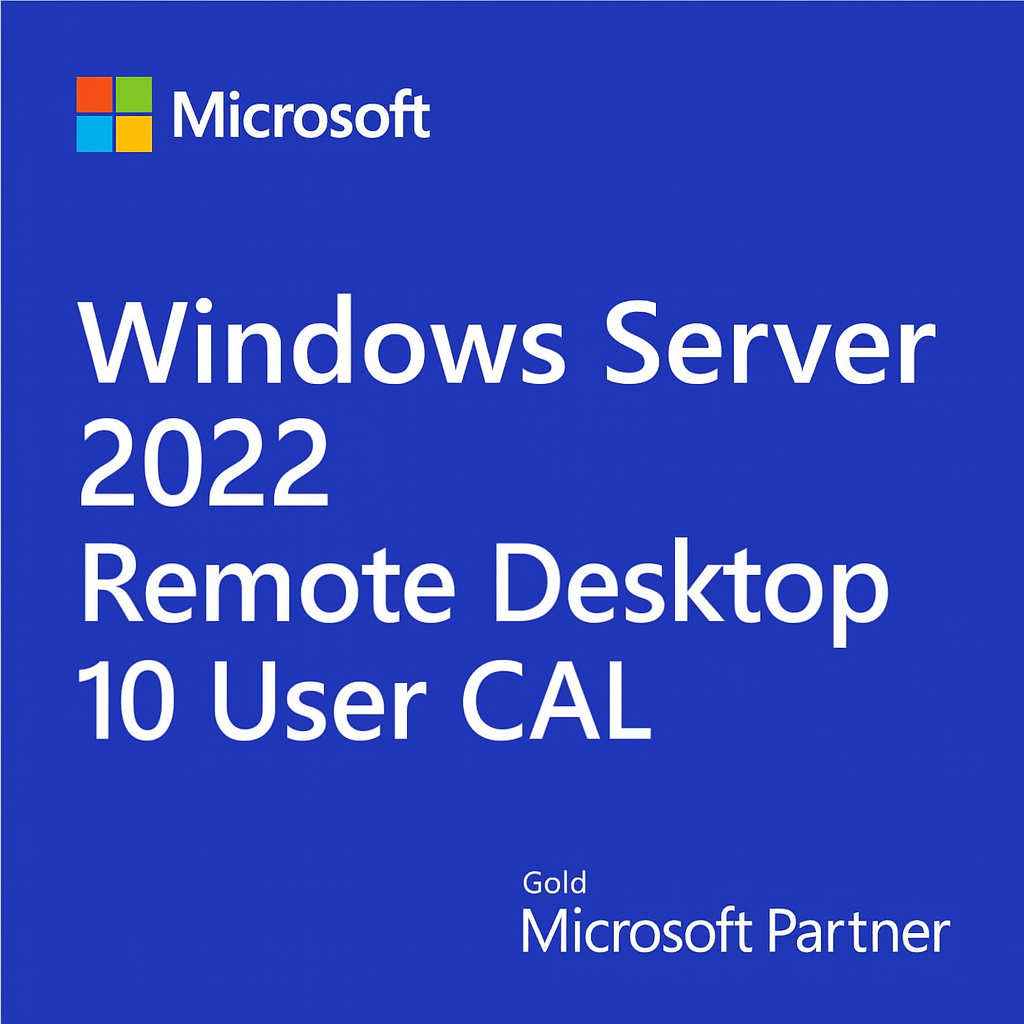 Microsoft Windows Server 2022 Remote Desktop 10 User CAL - Ustrustedtech
