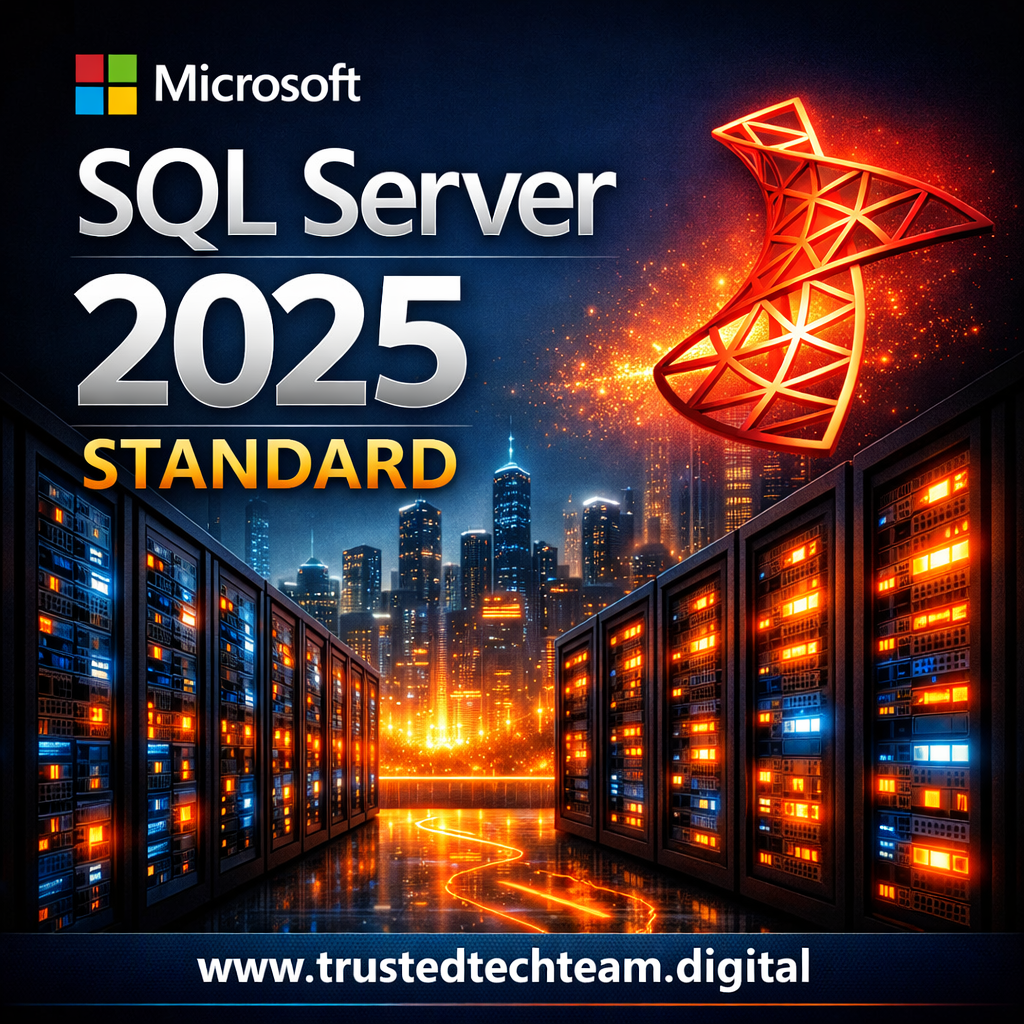 Microsoft SQL Server 2025 Standard License - Genuine Download