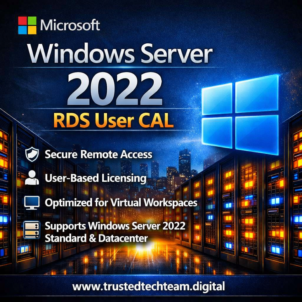 Microsoft Remote Desktop User CAL 20-Pack | Windows Server 2022 RDS License