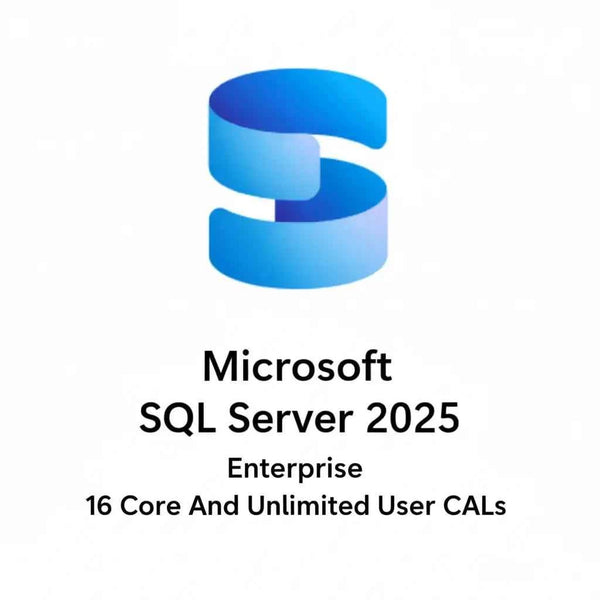 Microsoft SQL Server 2025 Enterprise With 16 Core And Unlimited User CALs