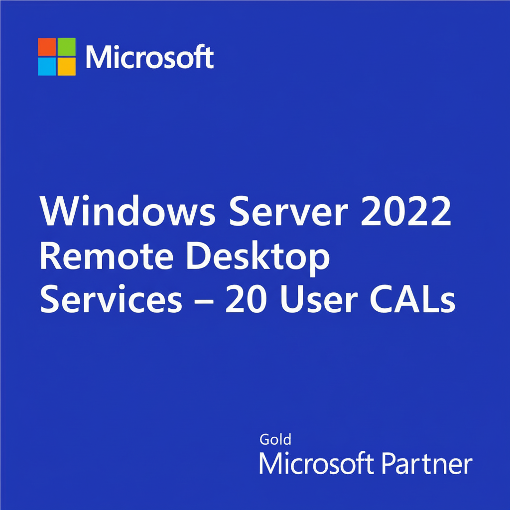Windows Server 2022 Remote Desktop Services – 20 User CALs | Official Microsoft RDS Licenses - Ustrustedtech