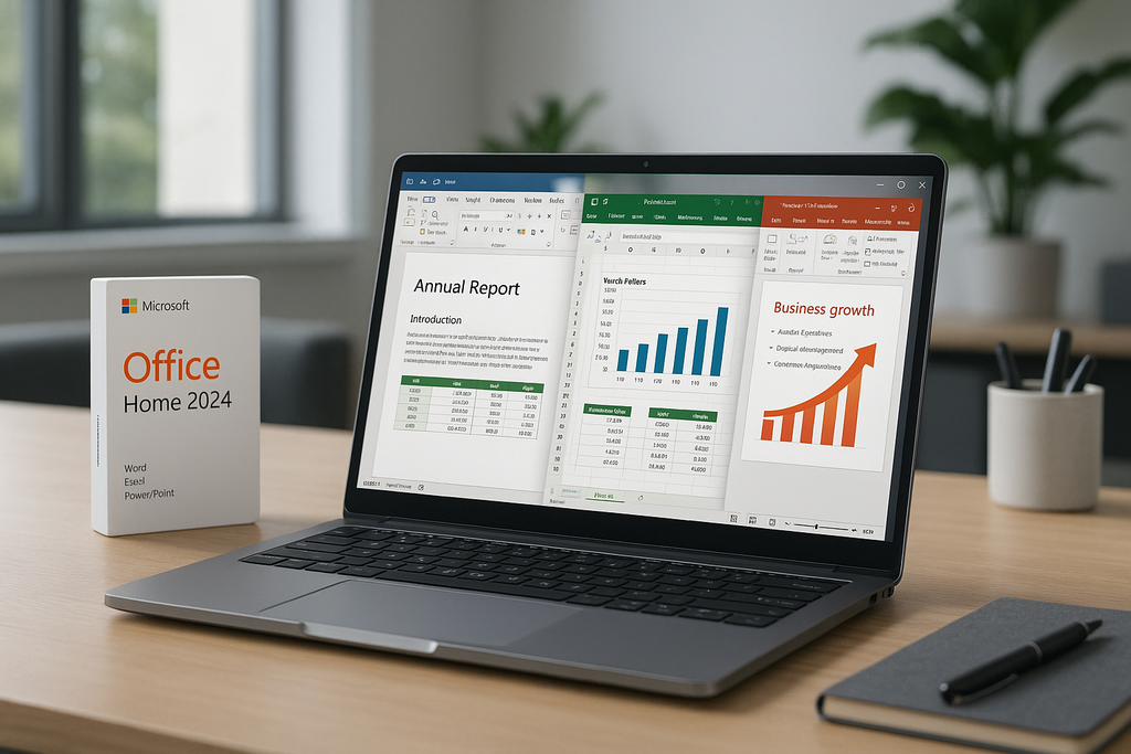 Microsoft Office Home 2024 Lifetime License for 1 PC | Word, Excel, PowerPoint & Outlook - Ustrustedtech