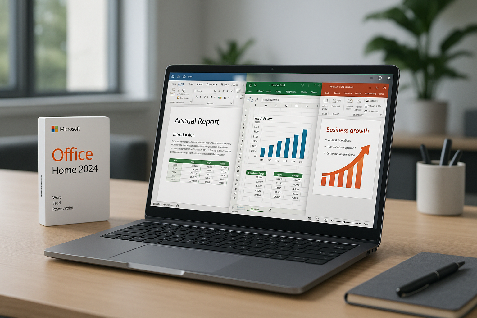 Microsoft Office Home 2024 Lifetime License for 1 PC | Word, Excel, PowerPoint & Outlook - Ustrustedtech