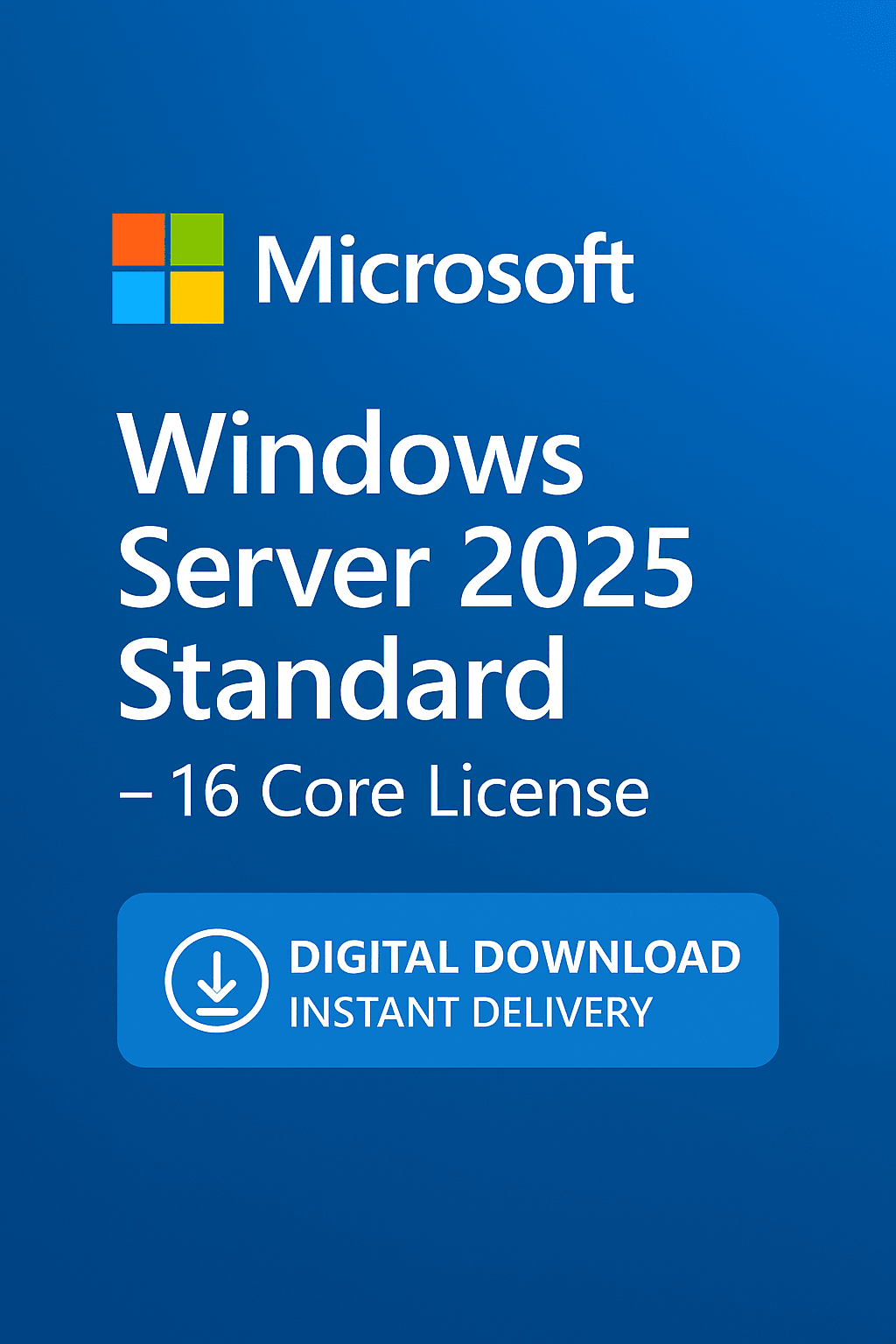 Microsoft Windows Server 2025 Standard License - 16 Core Digital Download for Ultimate Performance
