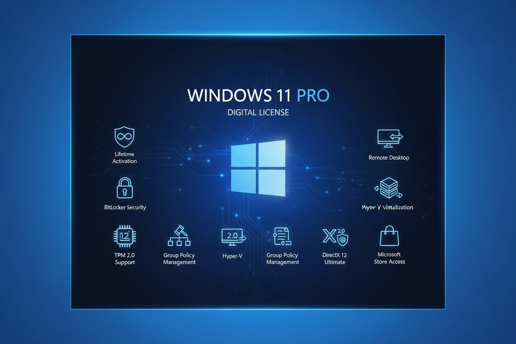 Windows 11 Pro License – 1 PC Digital Key