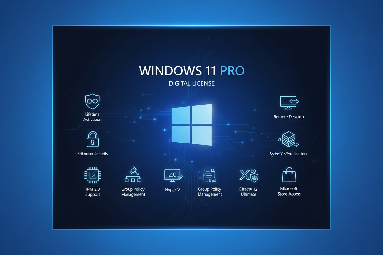 Windows 11 Pro License – 1 PC Digital Key