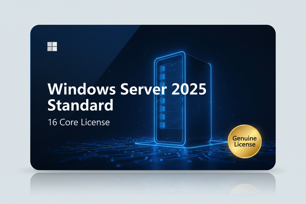 Microsoft Windows Server 2025 Standard License — 16-Core | Genuine Perpetual Key (EP2‑25187)
