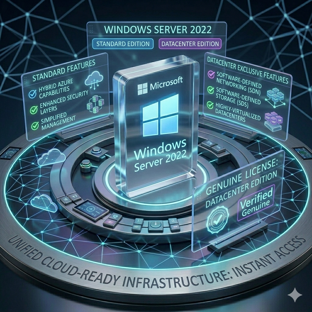 Microsoft Windows Server 2022 Standard 24 Core License